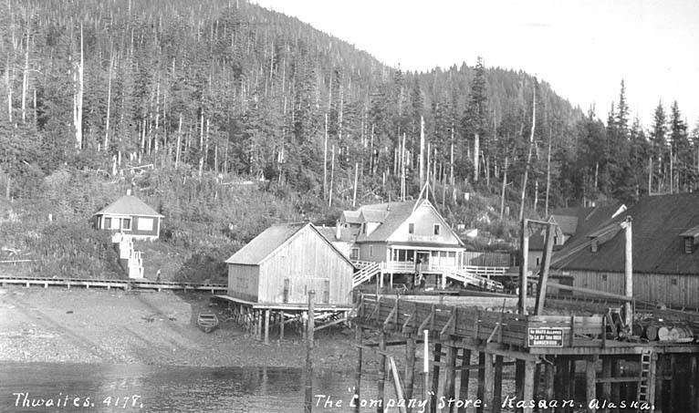Kasaan 3 Company store and other buildings, Kasaan, Thwaites, ca 1912